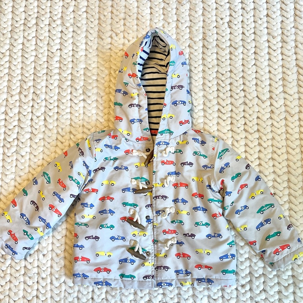 Baby Boden Race Car Toggle Coat 2-3Yrs